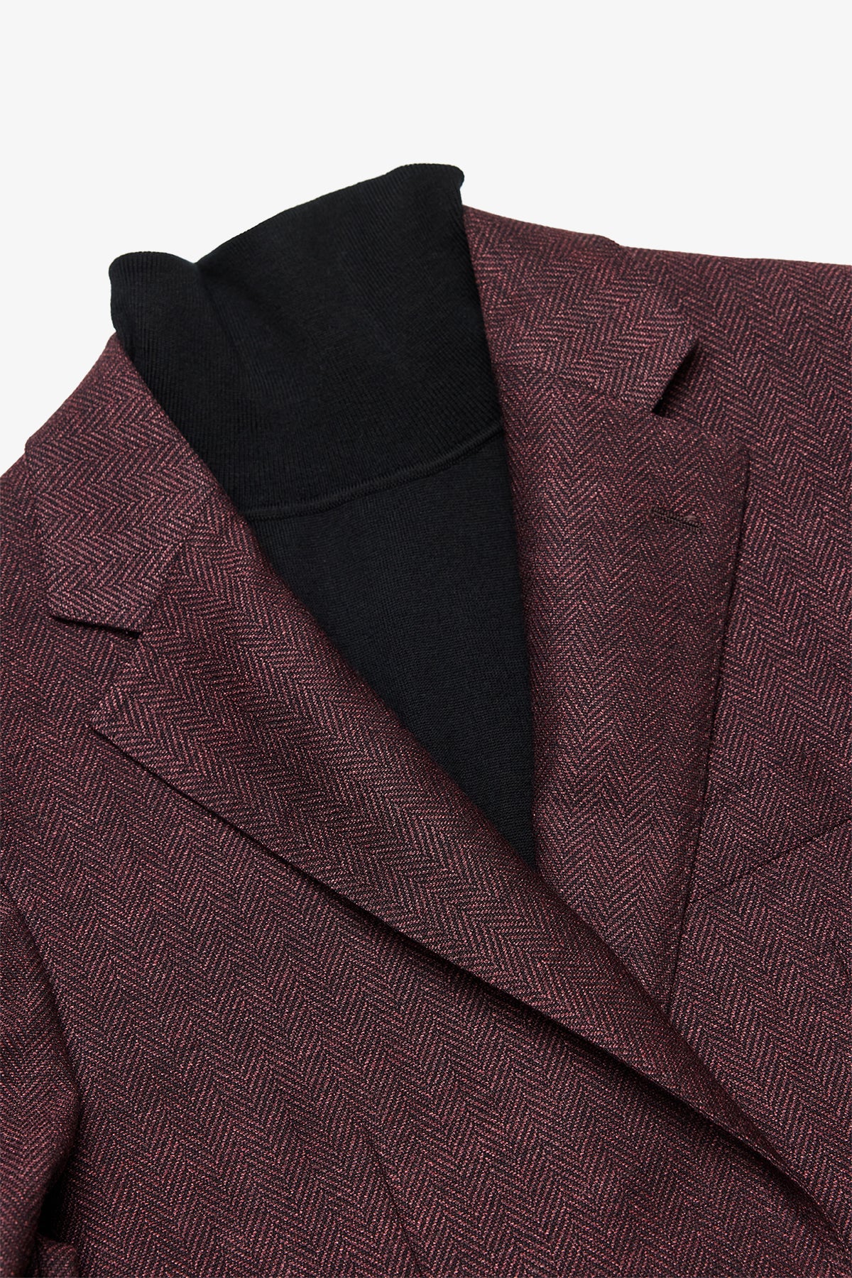 Archer - Maroon herringbone - Image 2