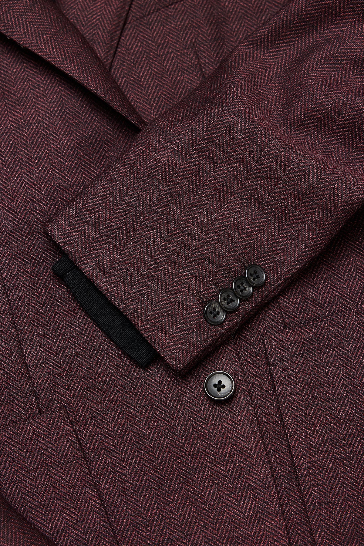 Archer - Maroon herringbone - Image 3