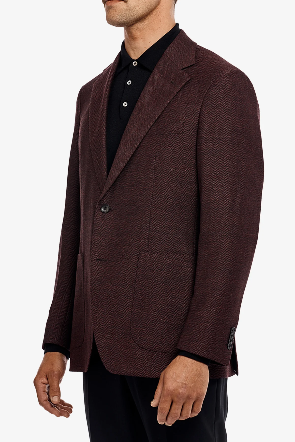 Archer - Maroon herringbone - Image 5