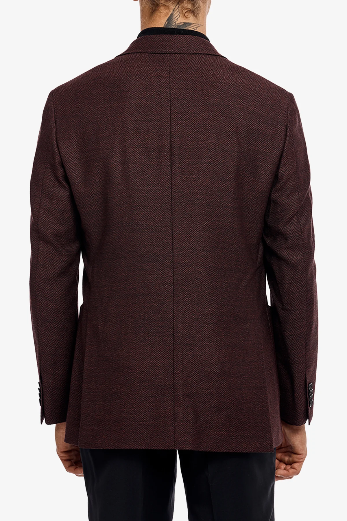 Archer - Maroon herringbone - Image 6