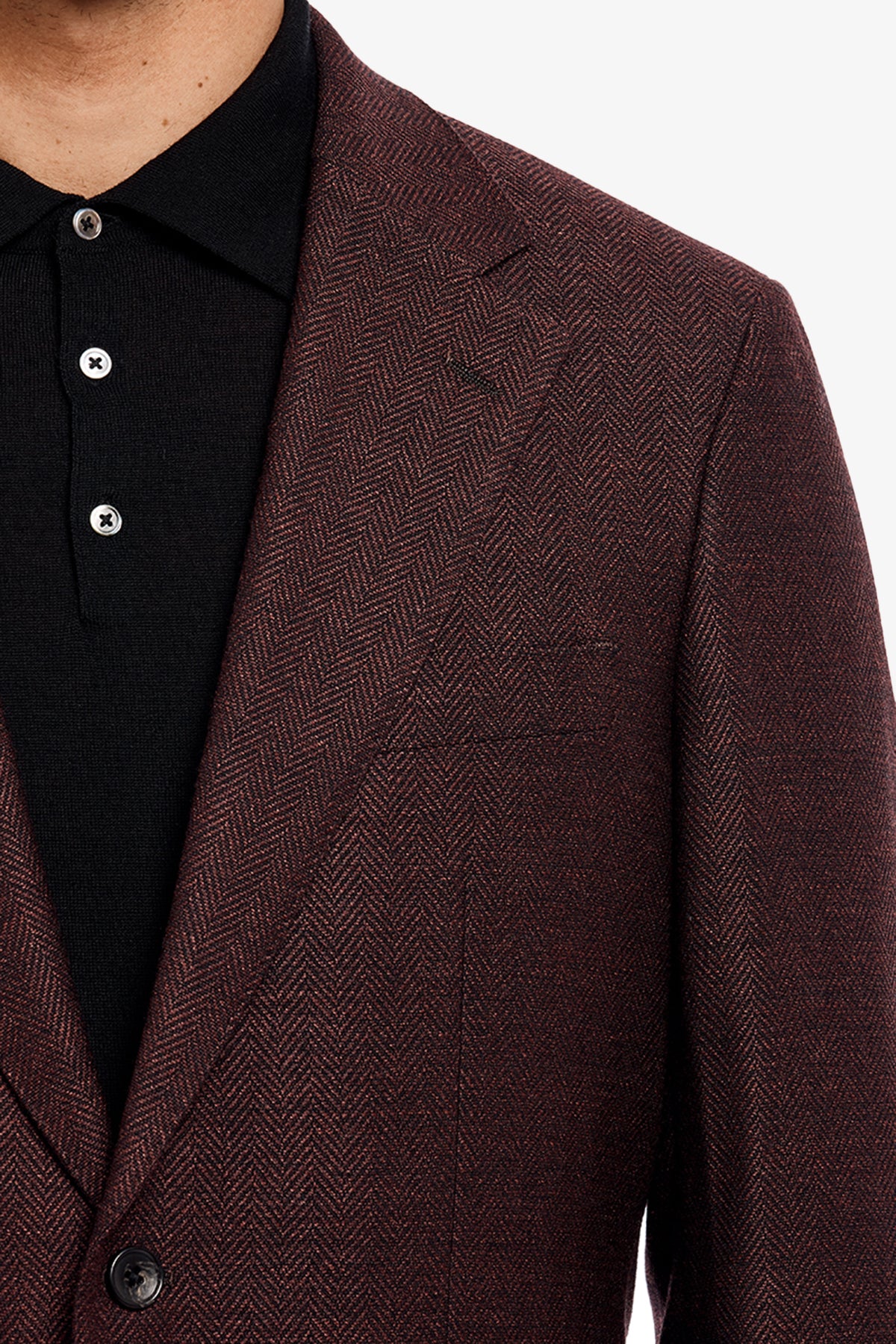 Archer - Maroon herringbone - Image 7