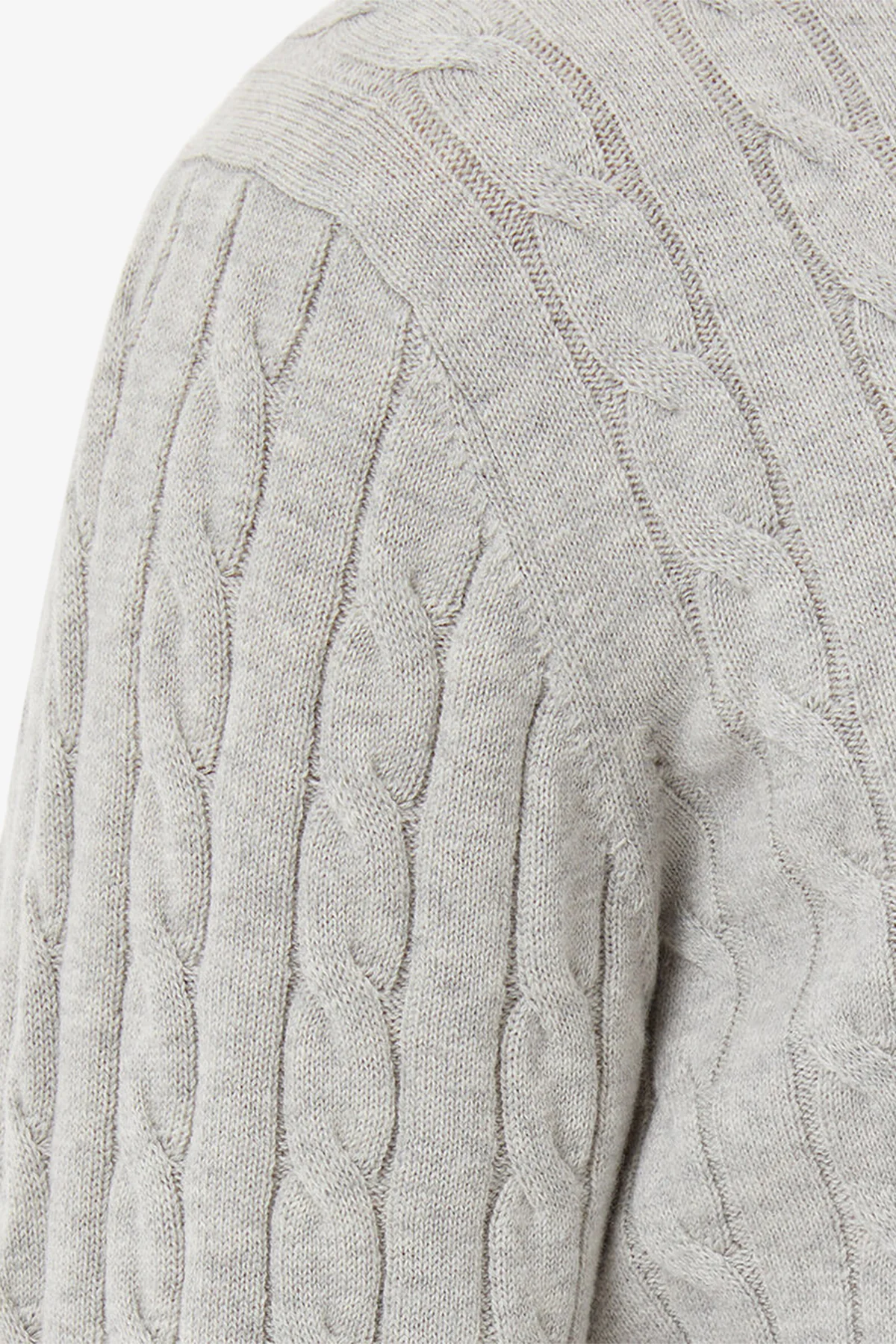Cable - Light Grey Cable Knit - Image 6