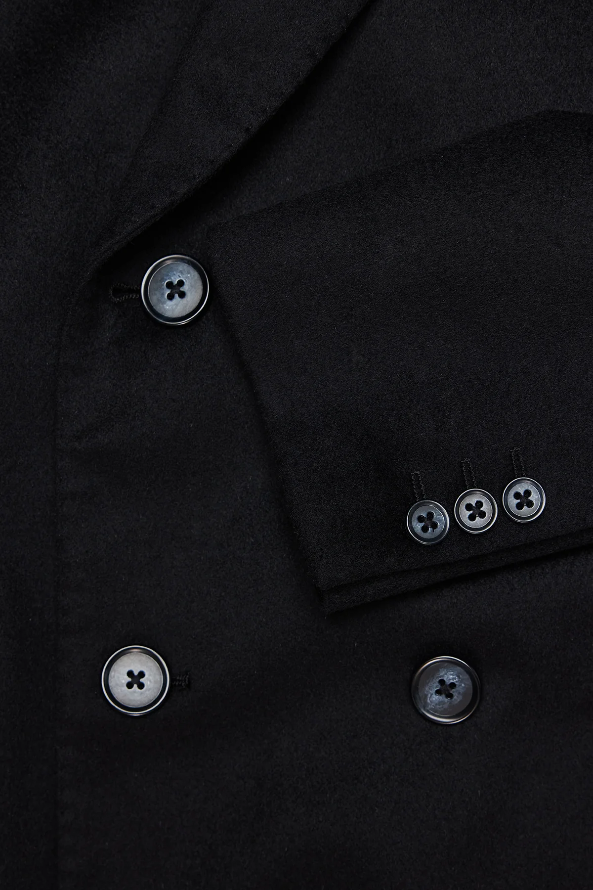 Elroy - Navy Double Breasted Overcoat - Image 4