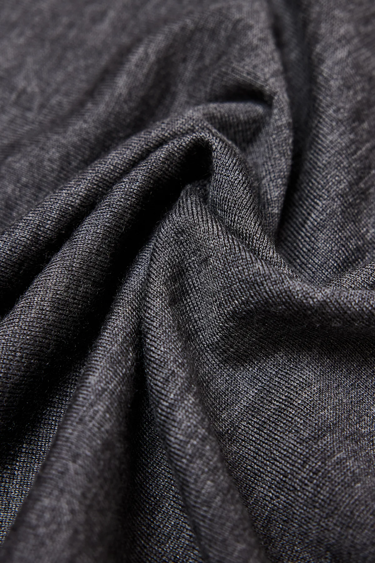 Kelvin - Charcoal Long Sleeve Knit Polo - Image 3